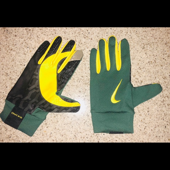 Nike Oregon Ducks Gloves w/ Tech Compatible index - Picture 3 of 3